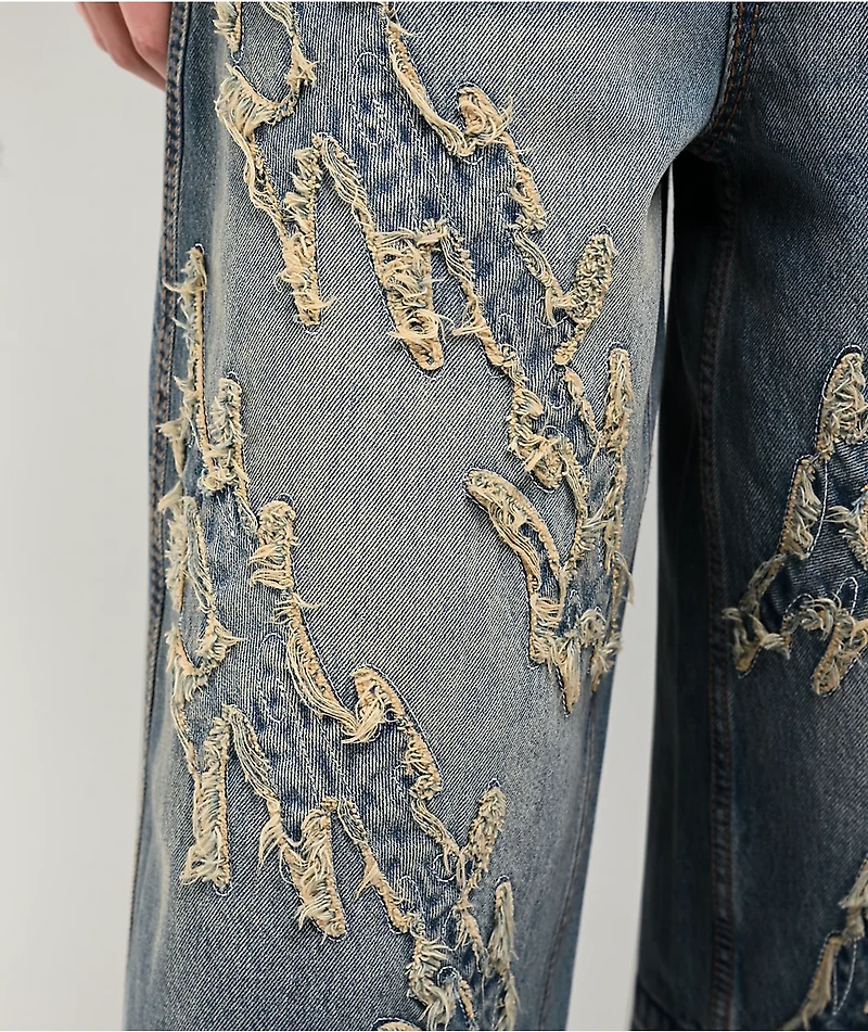 Vitriol Lena Ultra Baggy Denim Shorts