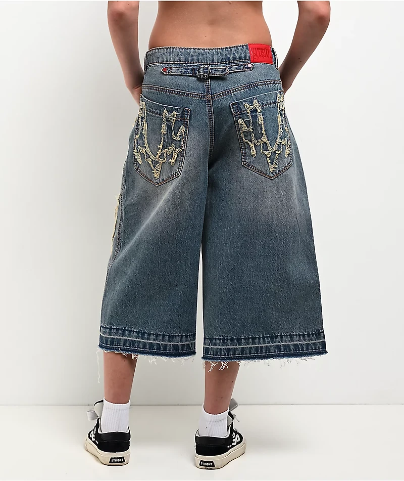 Vitriol Lena Ultra Baggy Denim Shorts