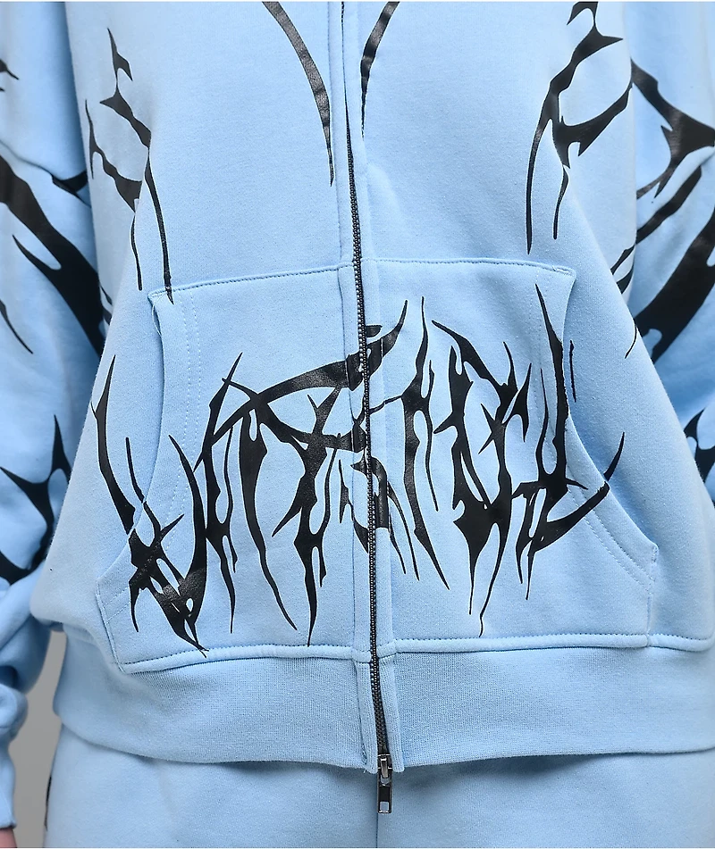 Vitriol Lenexa Blue Body Bag Zip Hoodie