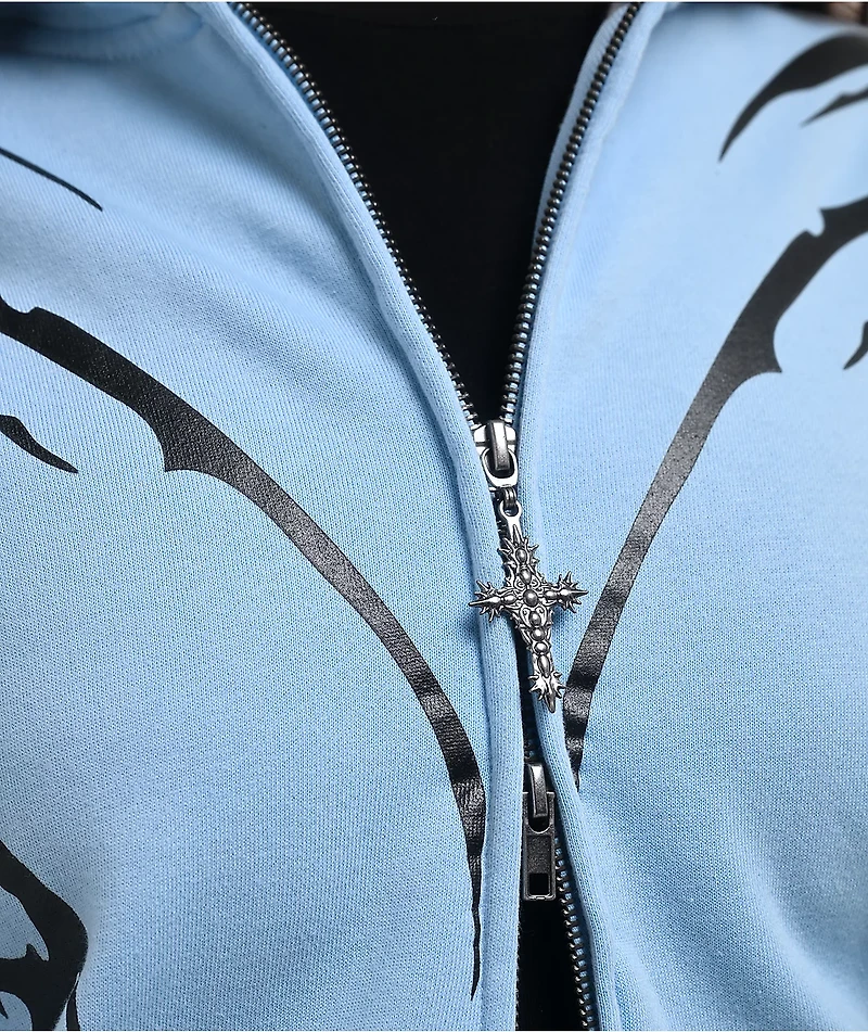 Vitriol Lenexa Blue Body Bag Zip Hoodie