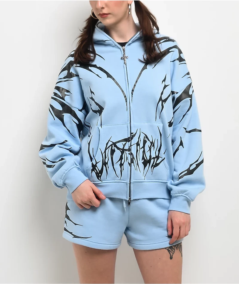 Vitriol Lenexa Blue Body Bag Zip Hoodie