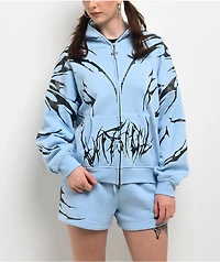 Vitriol Lenexa Blue Body Bag Zip Hoodie