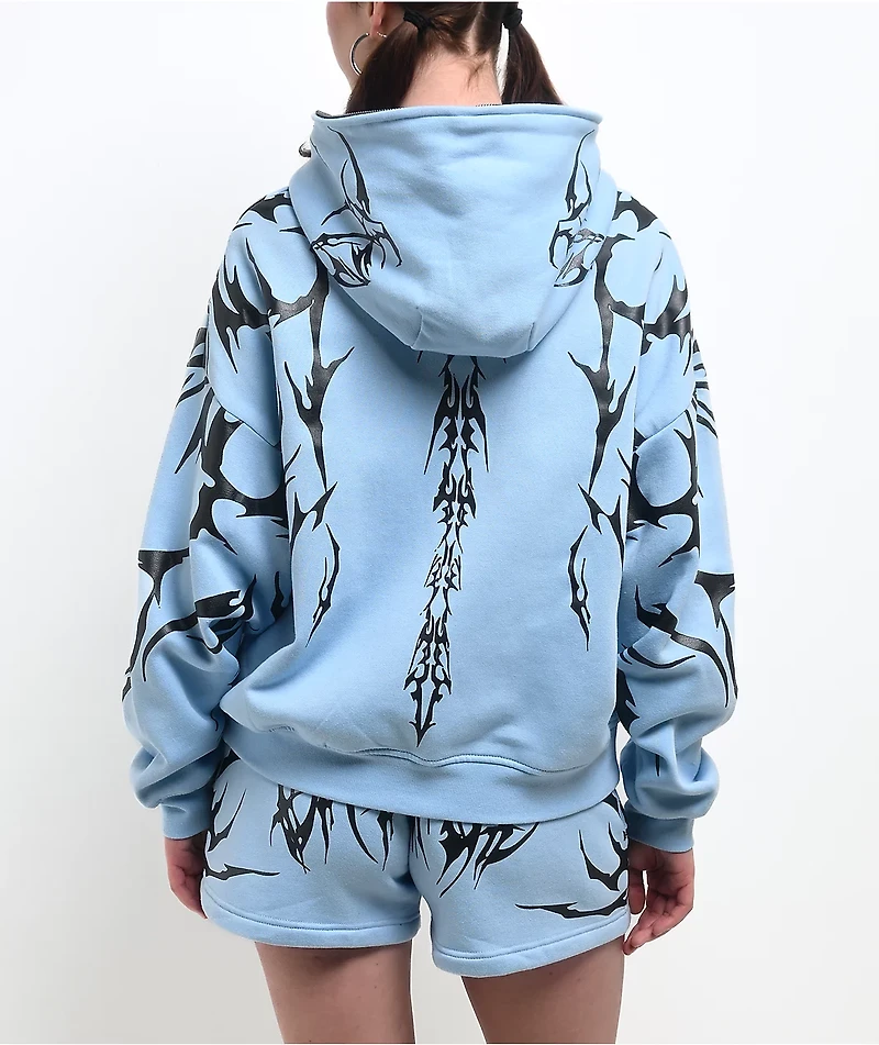 Vitriol Lenexa Blue Body Bag Zip Hoodie