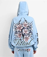 Vitriol Lenexa Blue Wash Body Bag Zip Hoodie