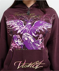 Vitriol Lenexa Dark Purple Zip Hoodie