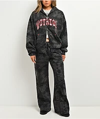 Vitriol Lenexa Lace Dark Grey & Black Bodybag Hoodie