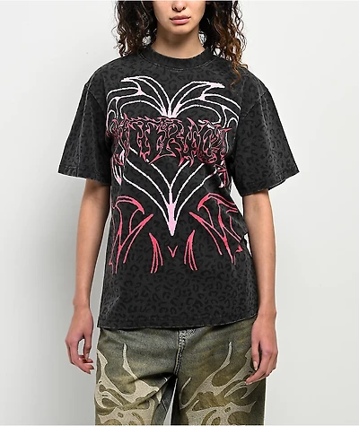 Vitriol Lenexa Leopard Black T-Shirt