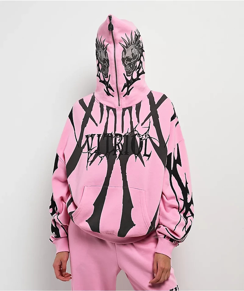 Vitriol Lenexa Pink Zip Hoodie