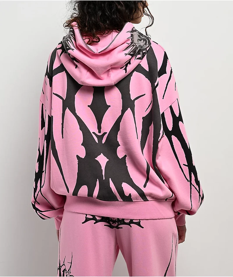 Vitriol Lenexa Pink Zip Hoodie