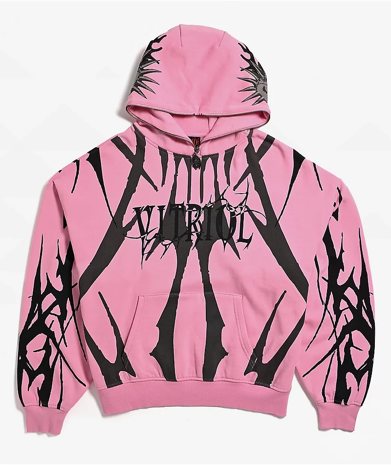 Vitriol Lenexa Pink Zip Hoodie
