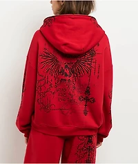 Vitriol Lenexa Red Zip Hoodie