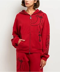 Vitriol Lenexa Red Zip Hoodie