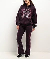 Vitriol Lenexa Shadow Purple Wash Zip Hoodie