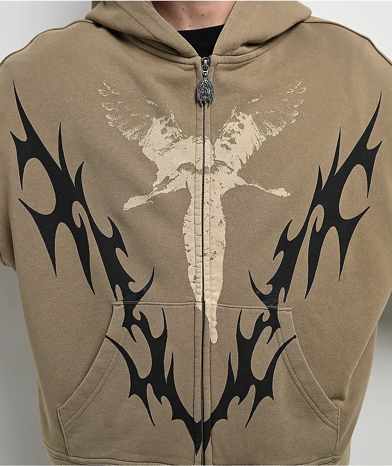 Vitriol Lightning Green Zip Hoodie