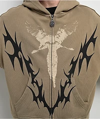 Vitriol Lightning Green Zip Hoodie