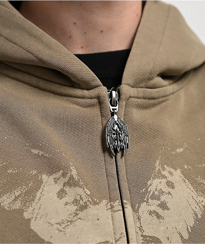 Vitriol Lightning Green Zip Hoodie