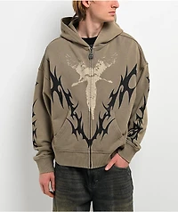 Vitriol Lightning Green Zip Hoodie