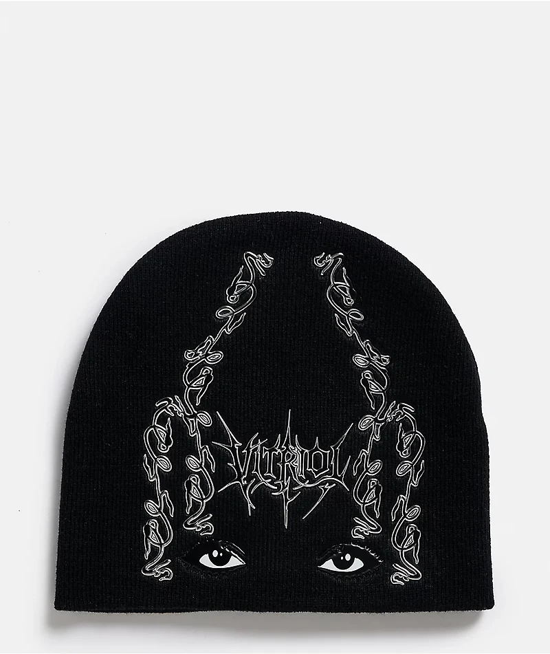 Vitriol Liquid Vison Black Skully Beanie