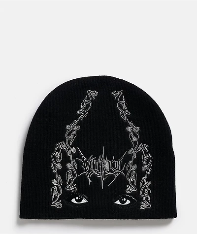 Vitriol Liquid Vison Black Skully Beanie