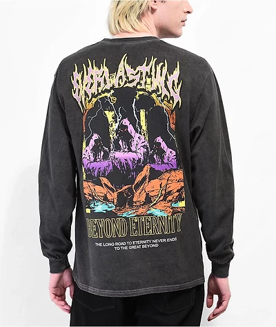 Vitriol Live Forever Black Wash Long Sleeve T-Shirt
