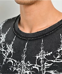 Vitriol Loose Tooth Black Wash French Terry T-Shirt