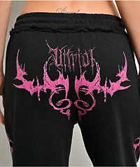 Vitriol Lucy Black Wide Leg Sweatpants