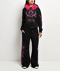 Vitriol Lucy Black Wide Leg Sweatpants