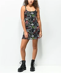 Vitriol Lyra Black Mesh Tank Top Dress