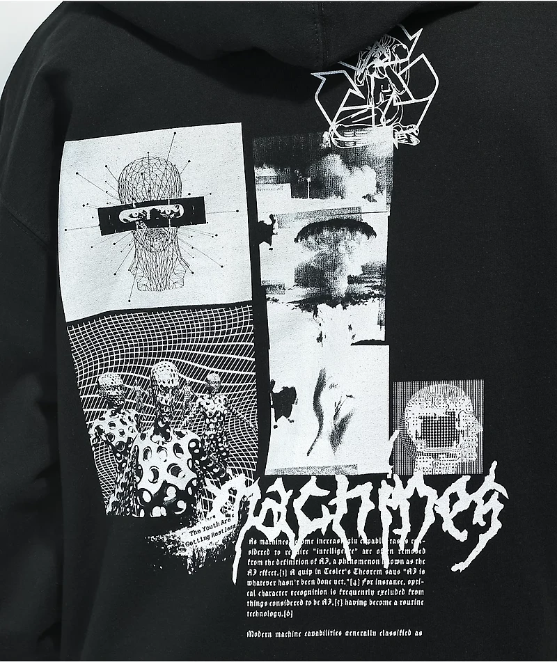 Vitriol Machines Black Zip Hoodie