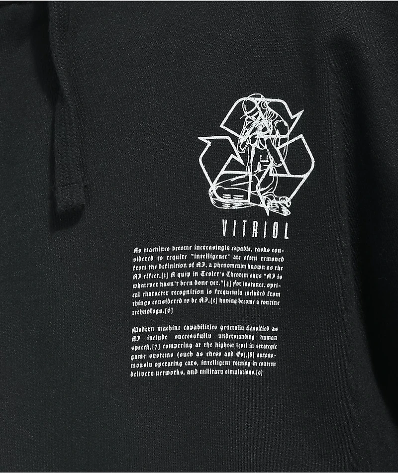 Vitriol Machines Black Zip Hoodie
