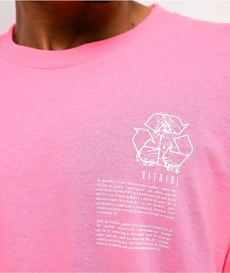 Vitriol Machines Neon Pink T-Shirt