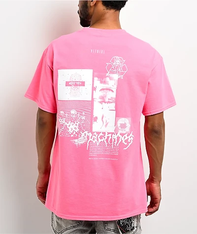 Vitriol Machines Neon Pink T-Shirt