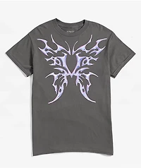 Vitriol Metal Heart Charcoal T-Shirt