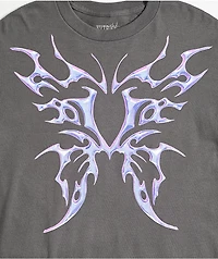 Vitriol Metal Heart Charcoal T-Shirt