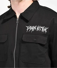 Vitriol Misery Black & White Woven T-Shirt