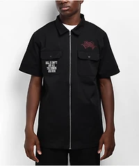 Vitriol Misery Black Short Sleeve Work Shirt