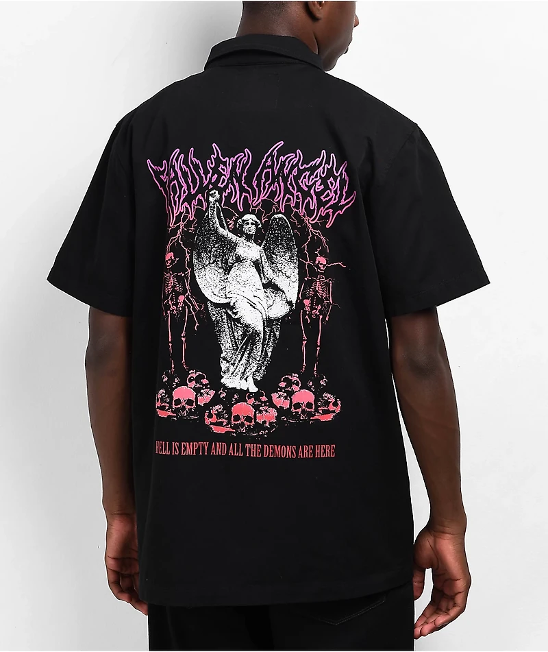 Vitriol Misery Black Short Sleeve Work Shirt