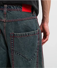 Vitriol Monster Drip Ombre Wash Ultra Wide Jeans