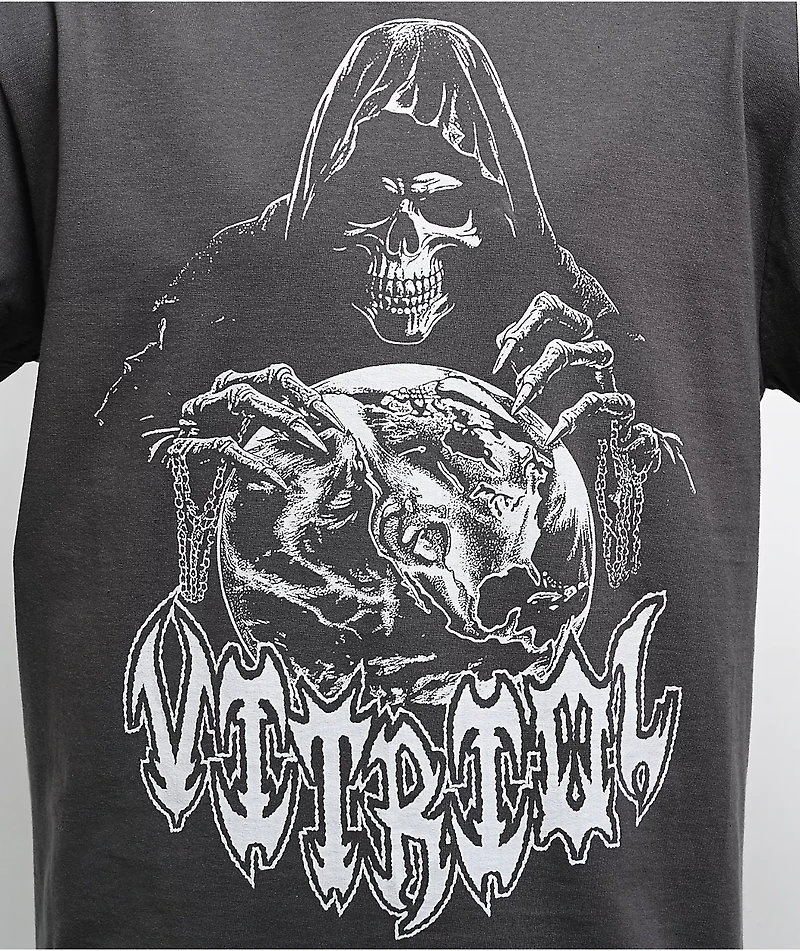 Vitriol Monster Flash Charcoal Long Sleeve T-Shirt