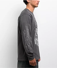 Vitriol Monster Flash Charcoal Long Sleeve T-Shirt