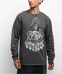 Vitriol Monster Flash Charcoal Long Sleeve T-Shirt