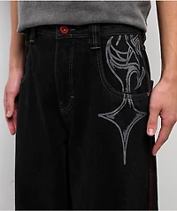 Vitriol Monster Noise Black Wide Leg Jeans