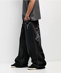 Vitriol Monster Noise Black Wide Leg Jeans
