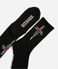 Vitriol My Heart Black Crew Socks