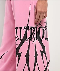 Vitriol Myla Pink Wide Leg Sweatpants