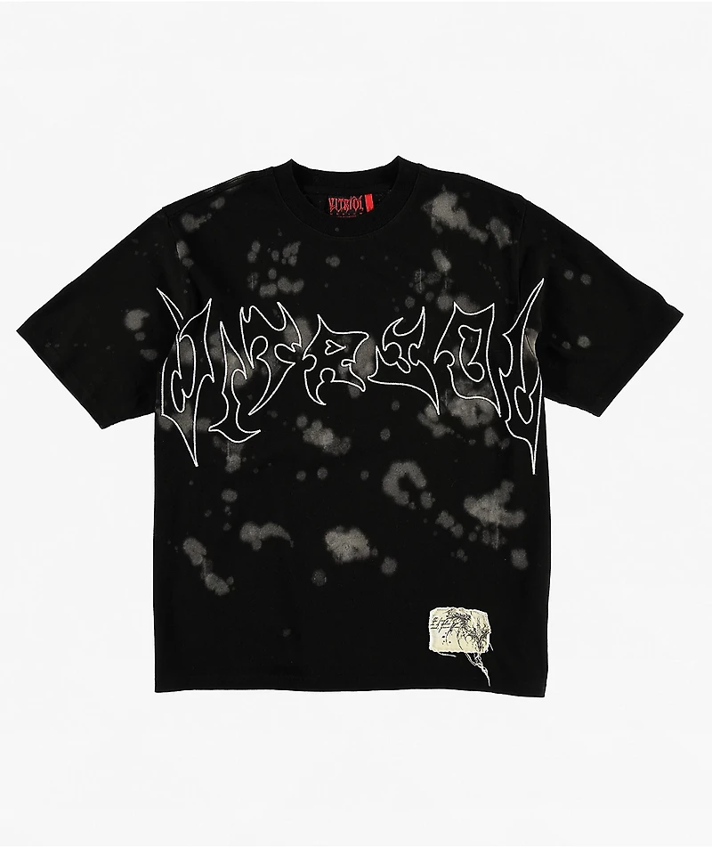 Vitriol Nail Head Black Bleach T-Shirt