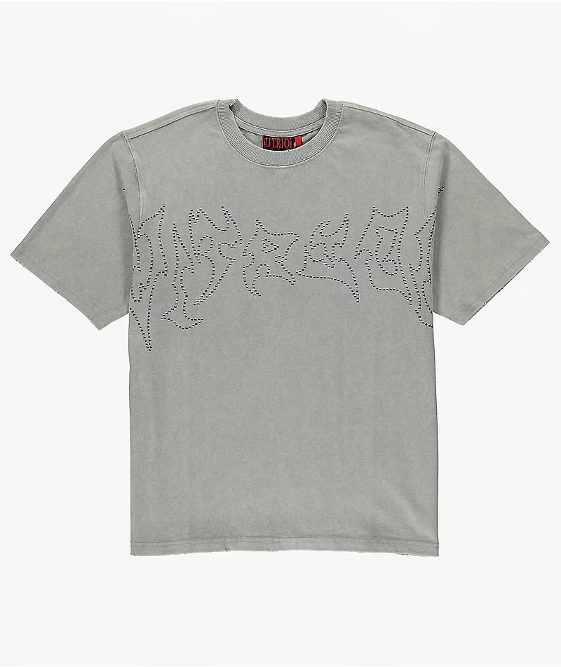 Vitriol Nail Head Grey Wash T-Shirt