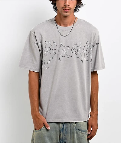 Vitriol Nail Head Grey Wash T-Shirt
