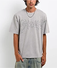 Vitriol Nail Head Grey Wash T-Shirt