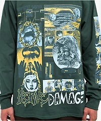 Vitriol Nerve Damage Green Long Sleeve T-Shirt